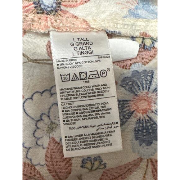 Old Navy Multicolor Floral Sleeveless Cami Camisole Maxi Tank A-Line Dress Sz L - Picture 4 of 4